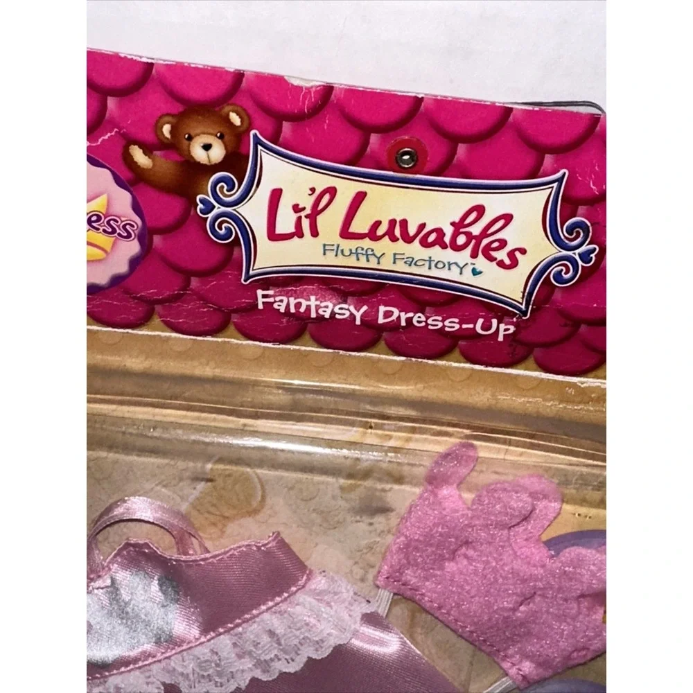 Lil Luvables Fluffy Factory Bear Wear Costume Fantasy‎ Dress Up Outfit Princess